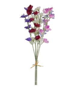 62cm Artificial Sweet Pea Bunch