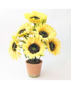 Artificial Sunflowers in Pot