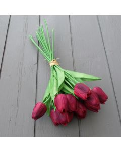 Real touch wine tulips