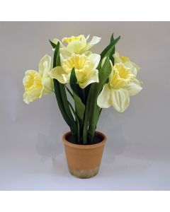 Artificial Daffodils in Pot